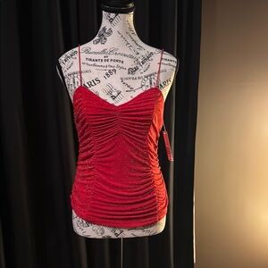 No Boundaries Vibrant Red Top